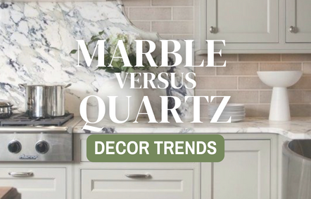 Decor Trends: Marble vs Quartz